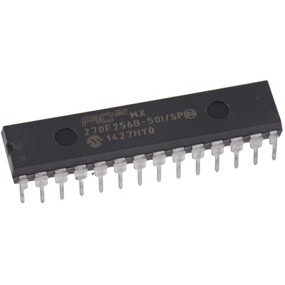 Microchip PIC32MX270F256B-50I/SP, 32bit PIC Microcontroller, PIC32MX, 50MHz, 256 kB Flash, 28-Pin SPDIP