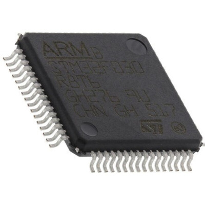 STMicroelectronics STM32L476RGT6, 32bit ARM Cortex M4 Microcontroller, STM32L4, 80MHz, 1 MB Flash, 64-Pin LQFP
