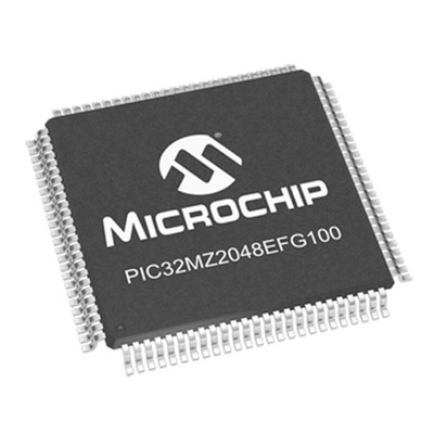 Microchip PIC32MZ2048EFG100-I/PT, 32bit MIPS® MicroAptiv™ Microcontroller, PIC32MZ, 200MHz, 160 (Boot Flash) kB, 2.048