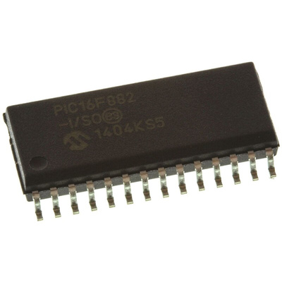 Microchip PIC16F882-I/SO, 8bit PIC Microcontroller, PIC16F, 20MHz, 2048 words Flash, 28-Pin SOIC