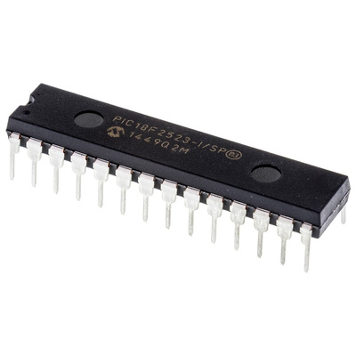 Microchip PIC18F2523-I/SP, 8bit PIC Microcontroller, PIC18F, 40MHz, 32 kB, 256 B Flash, 28-Pin SPDIP
