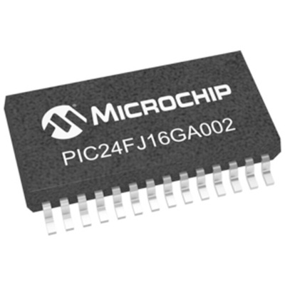 Microchip PIC24FJ16GA002-I/SS, 16bit PIC Microcontroller, PIC24FJ, 32MHz, 16 kB Flash, 28-Pin SSOP