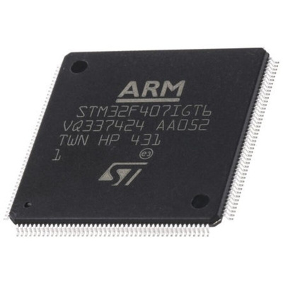 STMicroelectronics STM32F427IIT6, 32bit ARM Cortex M4 Microcontroller, STM32F4, 180MHz, 2.048 MB Flash, 176-Pin LQFP