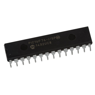 Microchip PIC16F76-I/SP, 8bit PIC Microcontroller, PIC16F, 20MHz, 8K Flash, 28-Pin SPDIP