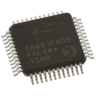 Silicon Labs C8051F006-GQ, 8bit 8051 Microcontroller, C8051F, 25MHz, 32 kB Flash, 48-Pin TQFP