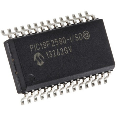 Microchip PIC18F2580-I/SO, 8bit PIC Microcontroller, PIC18F, 40MHz, 32 kB, 256 B Flash, 28-Pin SOIC