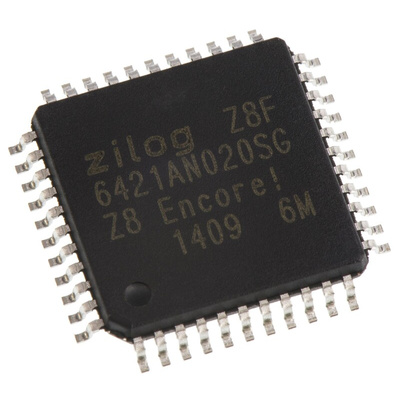 Zilog Z8F6421AN020SG, 8bit Z8 Microcontroller, Z8 Encore! XP, 20MHz, 64 kB Flash, 44-Pin LQFP
