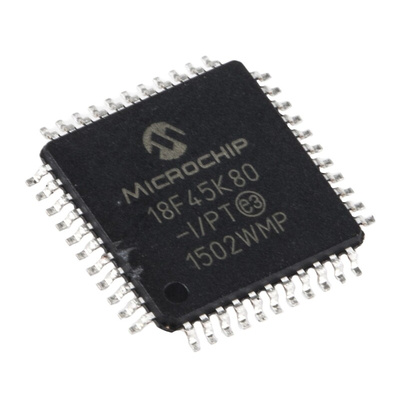 Microchip PIC18F45K80-I/PT, 8bit PIC Microcontroller, PIC18F, 64MHz, 32 kB Flash, 44-Pin TQFP