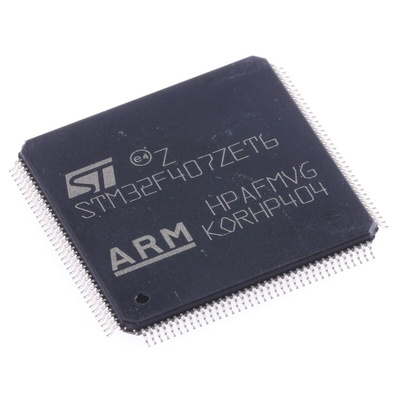 STMicroelectronics STM32F407ZET6, 32bit ARM Cortex M4 Microcontroller, STM32F4, 168MHz, 512 kB Flash, 144-Pin LQFP