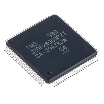 Texas Instruments TMS320F28069PZT, 32bit C28x Microcontroller, Piccolo, 90MHz, 128 kB Flash, 100-Pin LQFP