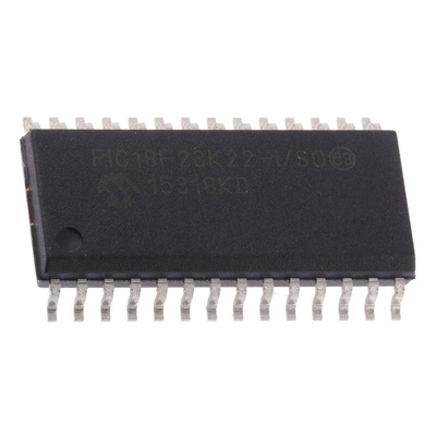 Microchip PIC18F23K22-I/SO, 8bit PIC Microcontroller, PIC18F, 16MHz, 8.192 kB Flash, 28-Pin SOIC