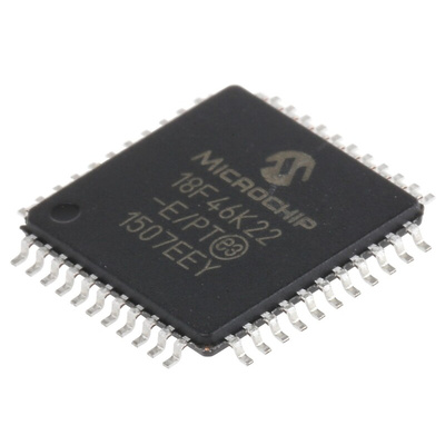 Microchip PIC18F46K22-E/PT, 8bit PIC Microcontroller, PIC18F, 64MHz, 64 kB Flash, 44-Pin TQFP