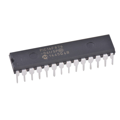 Microchip PIC16F876-04I/SP, 8bit PIC Microcontroller, PIC16F, 20MHz, 8k x 14 words Flash, 28-Pin PDIP