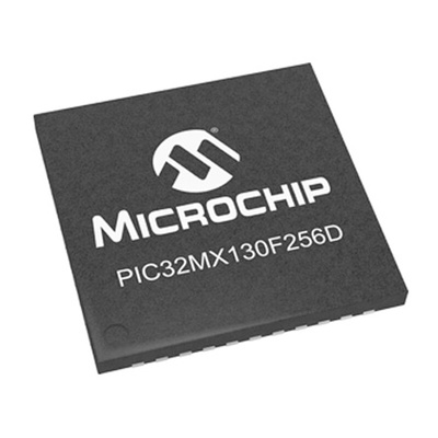 Microchip PIC32MX130F256D-I/ML, 32bit PIC Microcontroller, PIC32MX, 40MHz, 256 kB Flash, 44-Pin QFN