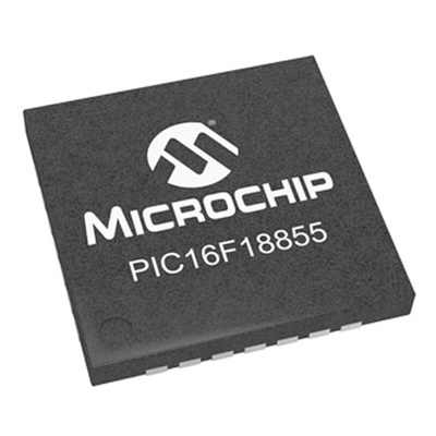 Microchip PIC16F18855-I/ML, 8bit PIC Microcontroller, PIC16LF, 32MHz, 14 kB Flash, 28-Pin QFN