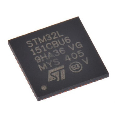 STMicroelectronics STM32F410CBU6, 32bit ARM Cortex M4 Microcontroller, STM32F4, 100MHz, 128 kB Flash, 48-Pin UFQFPN