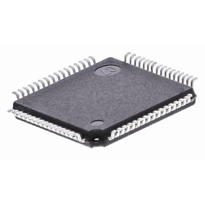 Microchip AT91SAM7S512B-AU, 32bit ARM7TDMI Microcontroller, AT91, 55MHz, 512 kB Flash, 64-Pin LQFP