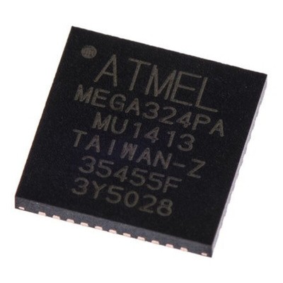 Microchip ATMEGA324PA-MU, 8bit AVR Microcontroller, ATmega, 20MHz, 32 kB Flash, 44-Pin VQFN