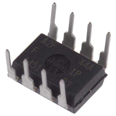 Microchip ATTINY25-20PU, 8bit AVR Microcontroller, ATtiny25, 20MHz, 2 kB Flash, 8-Pin PDIP