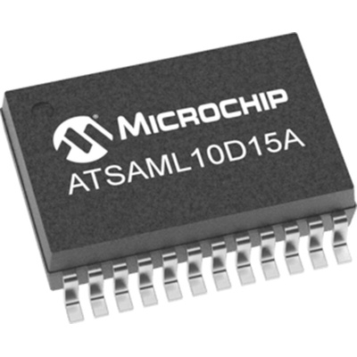 Microchip ATSAML10D15A-YU, 32bit Microcontroller, SAML10, 32MHz, 32 kB Flash, 24-Pin SSOP