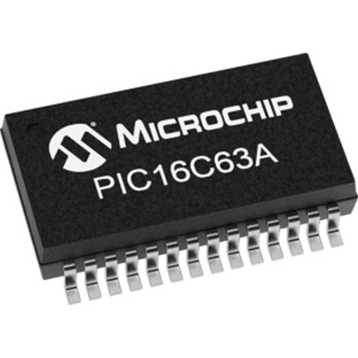 Microchip PIC16C63A-20I/SP, 8bit PIC Microcontroller, PIC16C, 20MHz, 4 kwords Flash, 28-Pin PDIP