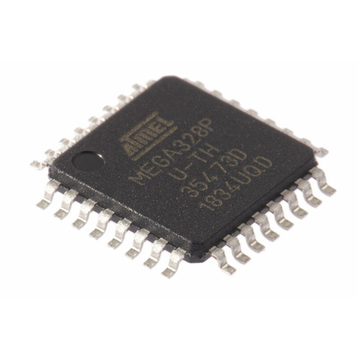 Microchip ATMEGA328P-AUR, 8bit AVR Microcontroller, ATmega, 20MHz, 32 kB Flash, 32-Pin TQFP