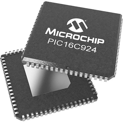 Microchip PIC16C924-04/L, 8bit PIC Microcontroller, PIC16C, 8MHz, 7 kB OTP, 68-Pin PLCC