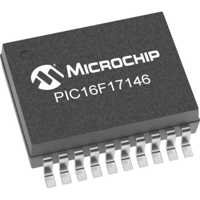 Microchip PIC16F17146-I/SS PIC Microcontroller, PIC16F171, 20-Pin SSOP