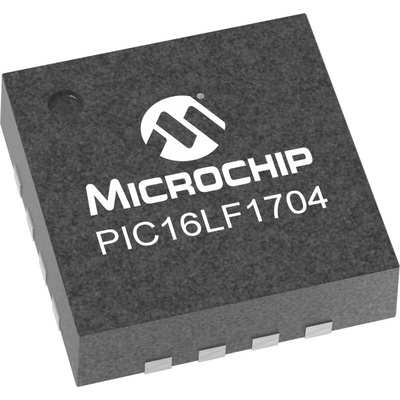 Microchip PIC16LF1704-I/ML PIC Microcontroller MCU, PIC16, 16-Pin QFN