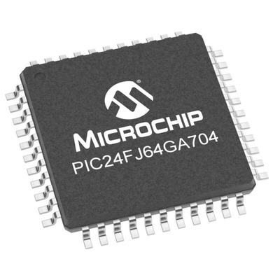 Microchip PIC24FJ64GA704-I/PT PIC Microcontroller, PIC24F, 44-Pin TQFP