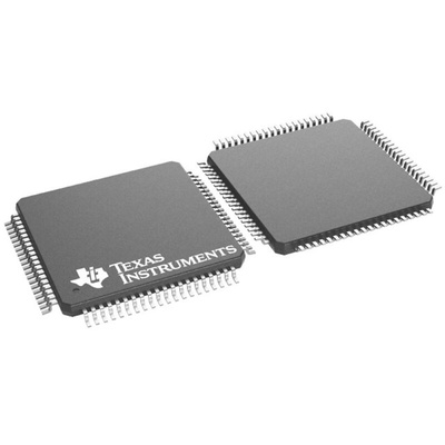 Texas Instruments TMS320F28033PNT, 32bit C28x Microcontroller, F2802x, 60MHz, 64 KB Flash, 80-Pin LQFP