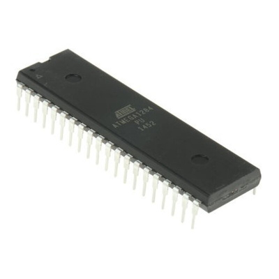 Microchip ATMEGA1284-PU, 8bit AVR Microcontroller, ATmega, 20MHz, 128 kB Flash, 40-Pin PDIP