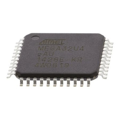 Microchip ATMEGA32U4-AU, 8bit AVR Microcontroller, ATmega, 16MHz, 32 kB Flash, 44-Pin TQFP