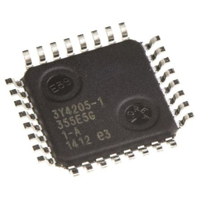 Microchip ATMEGA48-20AU, 8bit AVR Microcontroller, ATmega, 20MHz, 4 kB Flash, 32-Pin TQFP
