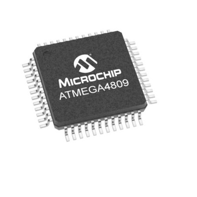 Microchip ATMEGA4809-AF, 8bit AVR Microcontroller, ATmega, 20MHz, 48 kB Flash, 48-Pin TQFP