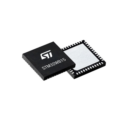 STMicroelectronics STM32WB15CCU7E, 32bit ARM Cortex M0+, ARM Cortex M4 Microcontroller, STM32WB, 64MHz, 320 kB Flash,
