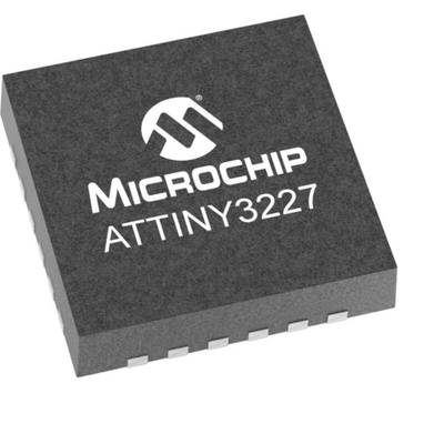 Microchip ATTINY3227-MU AVR CPU Microcontroller, AVR, 20MHz, 32 kB Flash, 24-Pin VQFN