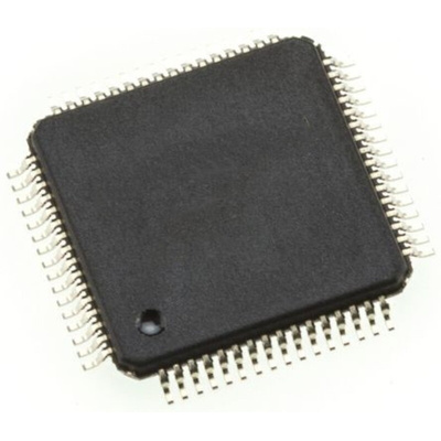 Microchip AVR64DB64-I/PT, 12bit AVR Microcontroller MCU, AVR, 24MHz, 64 kB Flash, 64-Pin TQFP