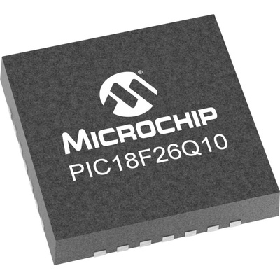 Microchip PIC18F26Q10-I/ML PIC Microcontroller MCU, PIC18, 28-Pin QFN