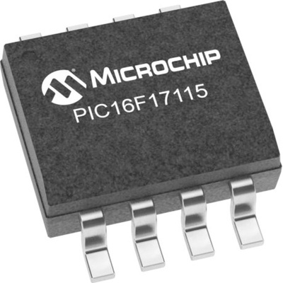 Microchip PIC16F17115-I/SN, 8bit PIC16 Microcontroller, PIC16, 64MHz, 14 KB EEPROM, Flash, 8-Pin SOIC