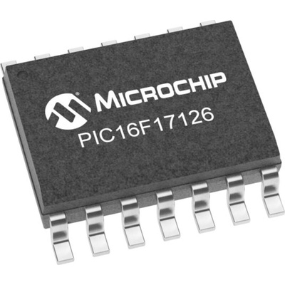 Microchip PIC16F17126-I/SL, 8bit PIC16 Microcontroller, PIC16, 64MHz, 28 KB EEPROM, Flash, 14-Pin SOIC