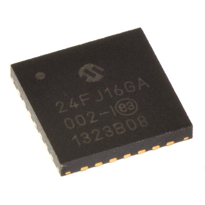 Microchip PIC24FJ16GA002-I/ML, 16bit PIC Microcontroller, PIC24FJ, 32MHz, 16 kB Flash, 28-Pin QFN