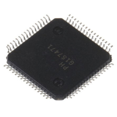 Microchip AT32UC3B0256-A2UT, 32bit AVR32 Microcontroller, AT32, 60MHz, 256 kB Flash, 64-Pin TQFP
