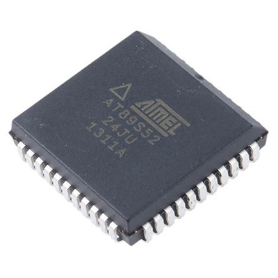 Microchip AT89S52-24JU, 8bit 8051 Microcontroller, AT89, 24MHz, 8 kB Flash, 44-Pin PLCC