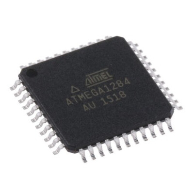 Microchip ATMEGA1284-AU, 8bit AVR Microcontroller, ATmega, 20MHz, 128 kB Flash, 44-Pin TQFP