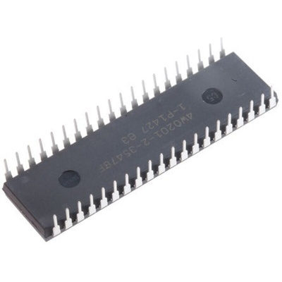Microchip ATMEGA644A-PU, 8bit AVR Microcontroller, ATmega, 20MHz, 64 kB Flash, 40-Pin PDIP