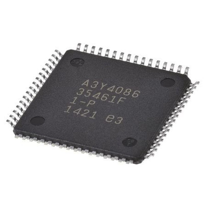 Microchip ATMEGA64A-AU, 8bit AVR Microcontroller, ATmega, 16MHz, 64 kB Flash, 64-Pin TQFP