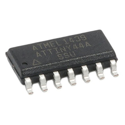 Microchip ATTINY44A-SSU, 8bit AVR Microcontroller, ATtiny44, 20MHz, 4 kB Flash, 14-Pin SOIC