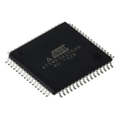 Microchip ATXMEGA256A3-AU, 8bit AVR Microcontroller, AVR XMEGA A3, 32MHz, 256 + 8 kB Flash, 64-Pin TQFP