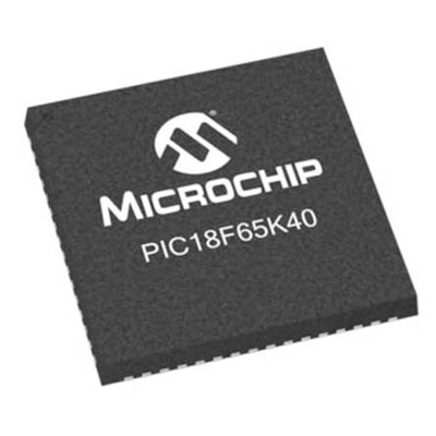 Microchip PIC18F66K40-I/MR, 8bit PIC Microcontroller, PIC18, 64MHz, 64 kB Flash, 64-Pin QFN